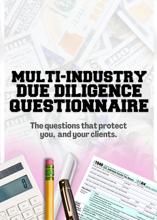 DUE DILIGENCE QUESTIONNAIRE