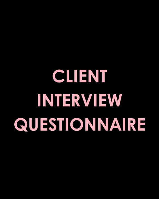 Client Interview Questionnaire
